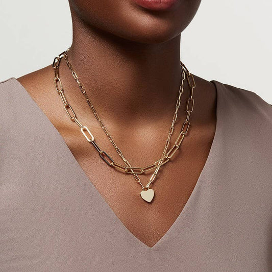 Layered Heart Necklace