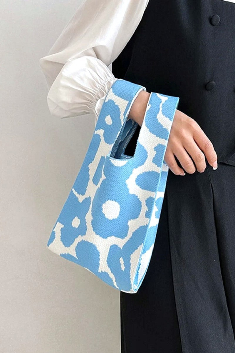 Flower Knitted Tote