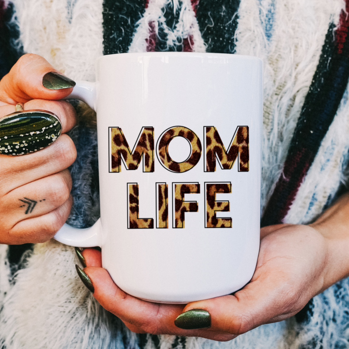 Mom life mug, Leopard, Leopard Mama life, coffee mug