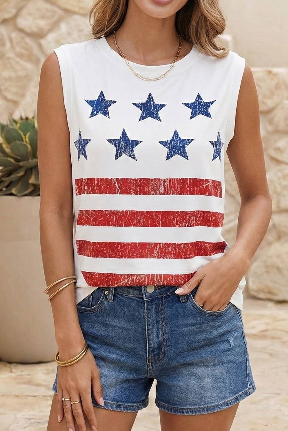 Vintage Stars and Stripes Tank