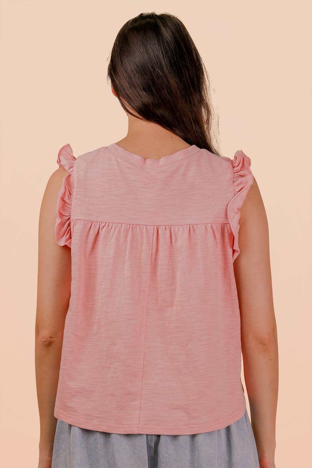 Ruffle Detail Top
