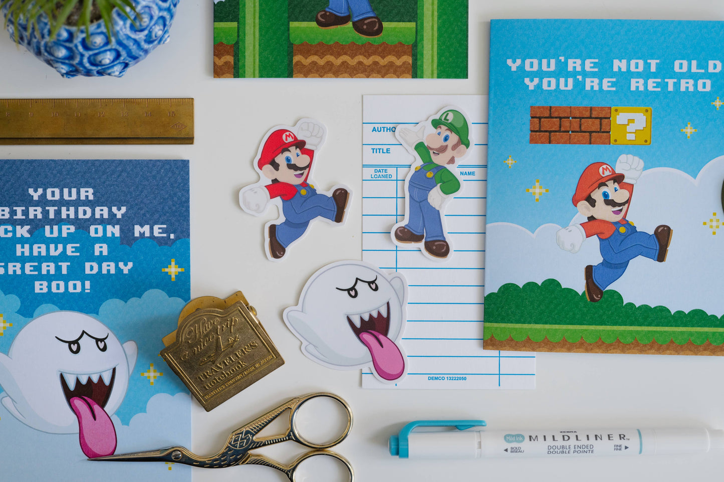Super Mario Birthday Card