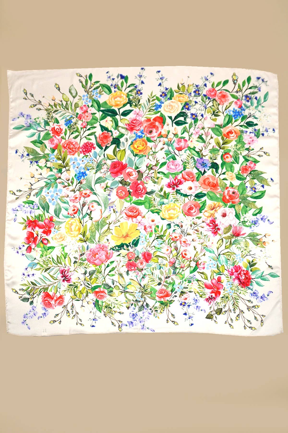 Floral Silky Scarf