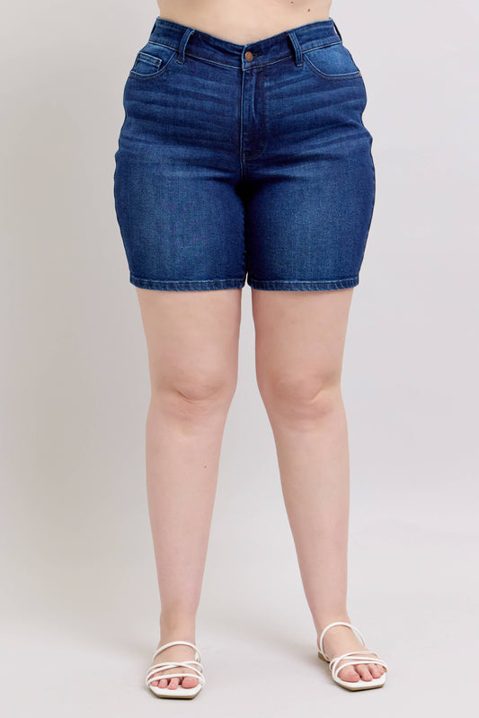 Judy Blue V-Front Bermuda Shorts