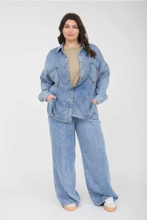 Washed Chambray Button Down