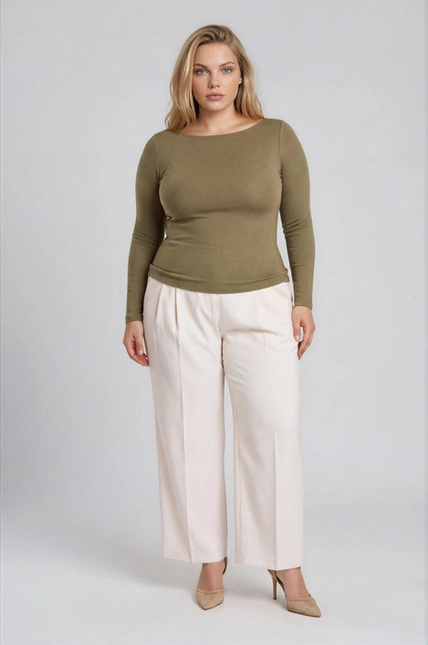 Boat Neck Solid
