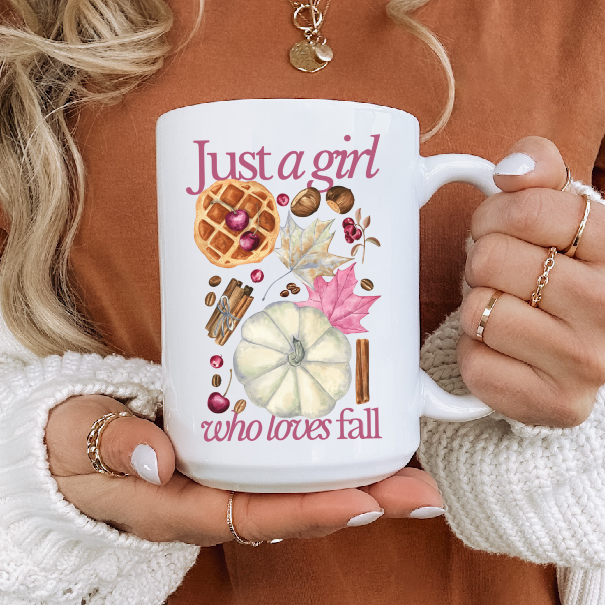 Fall coffee mug, Fall decor, Girl who loves fall, mug