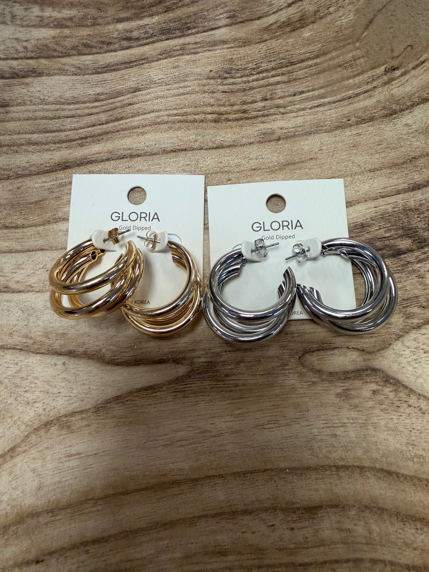 Triple Hoop Earrings
