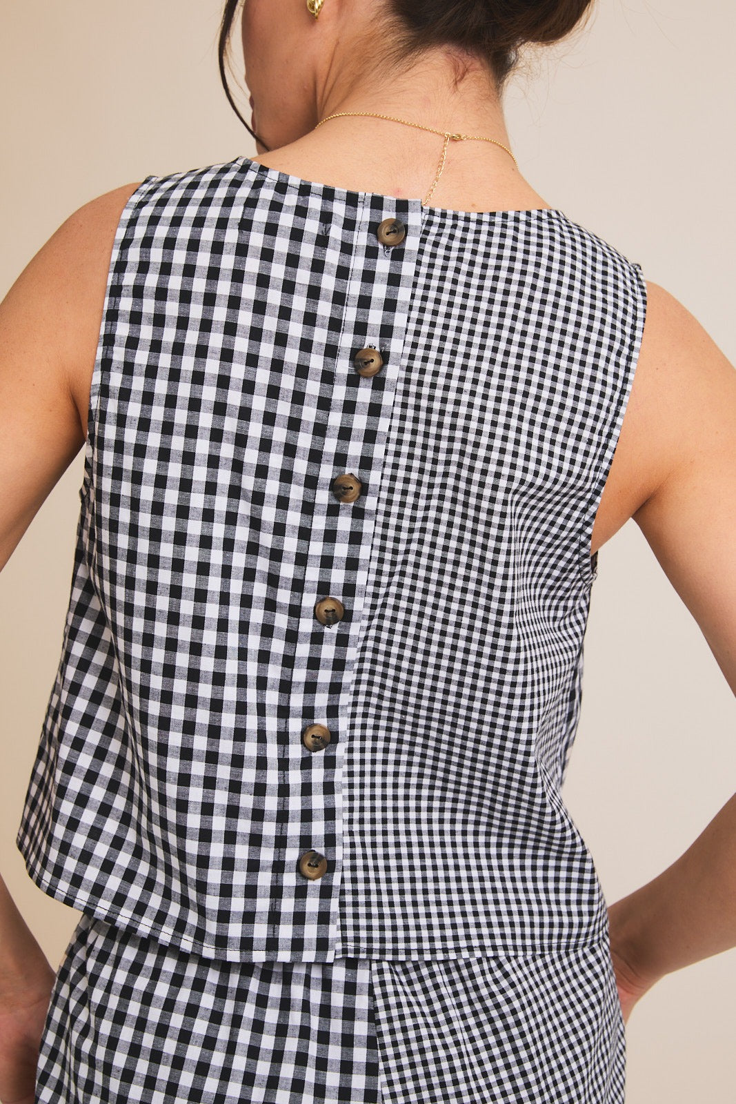 Black & White Gingham Set