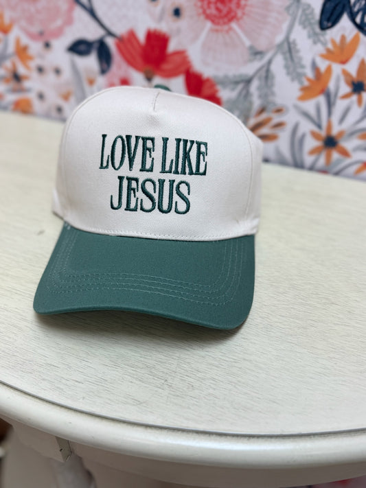 Love Like Jesus Two Tone Cotton Hat