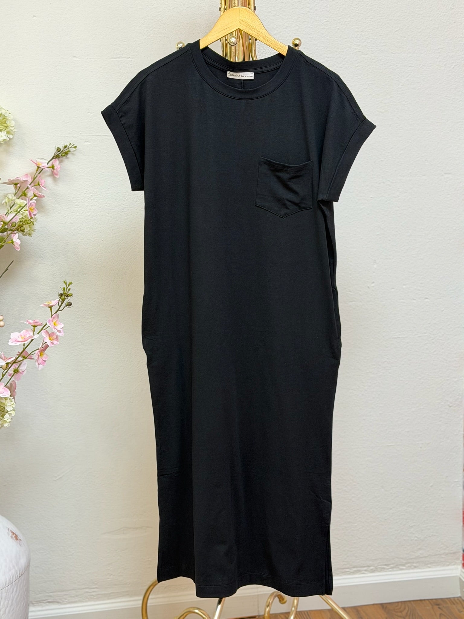 midi length t shirt dress The Midi Dress – Ida e Volta Boutique