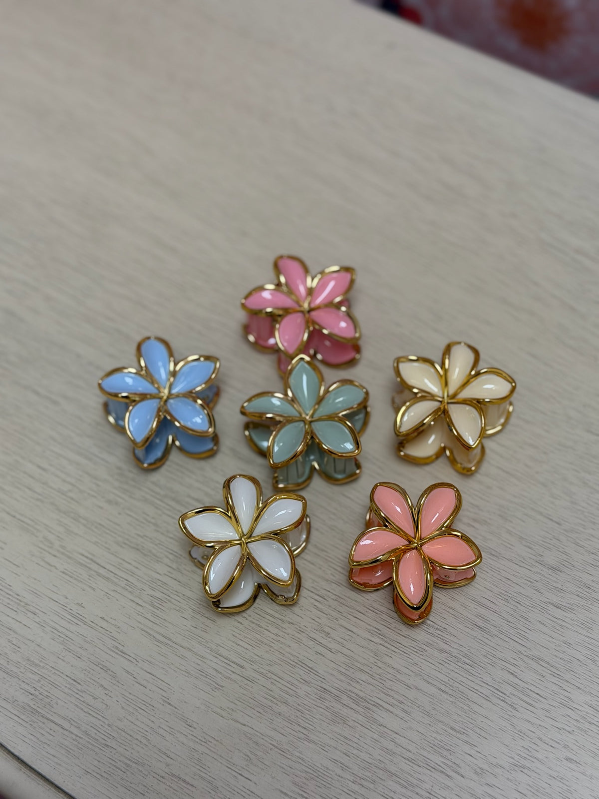 Floral Mini Claw Clip