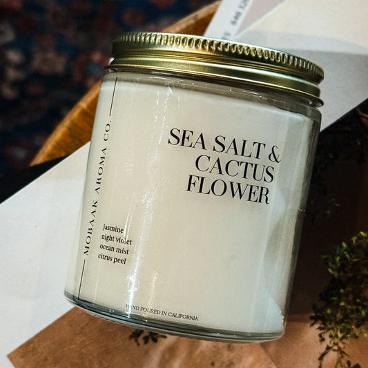 Sea Salt & Cactus Flower Candle - Mobaak