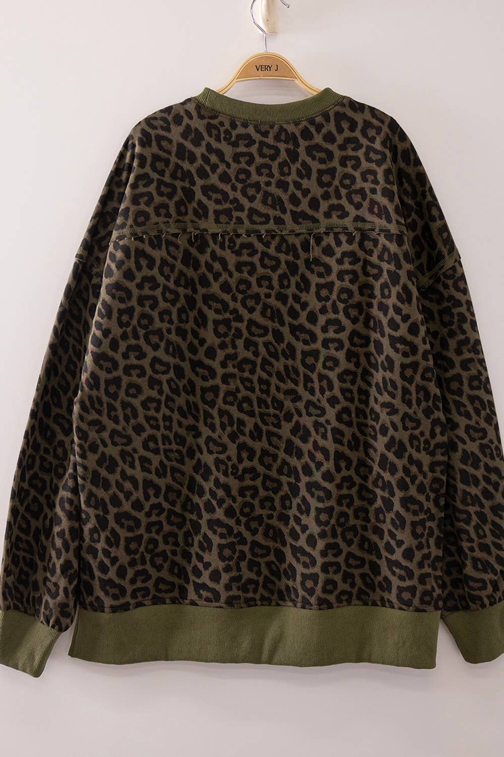 Leopard Crew Neck Sweatshirt