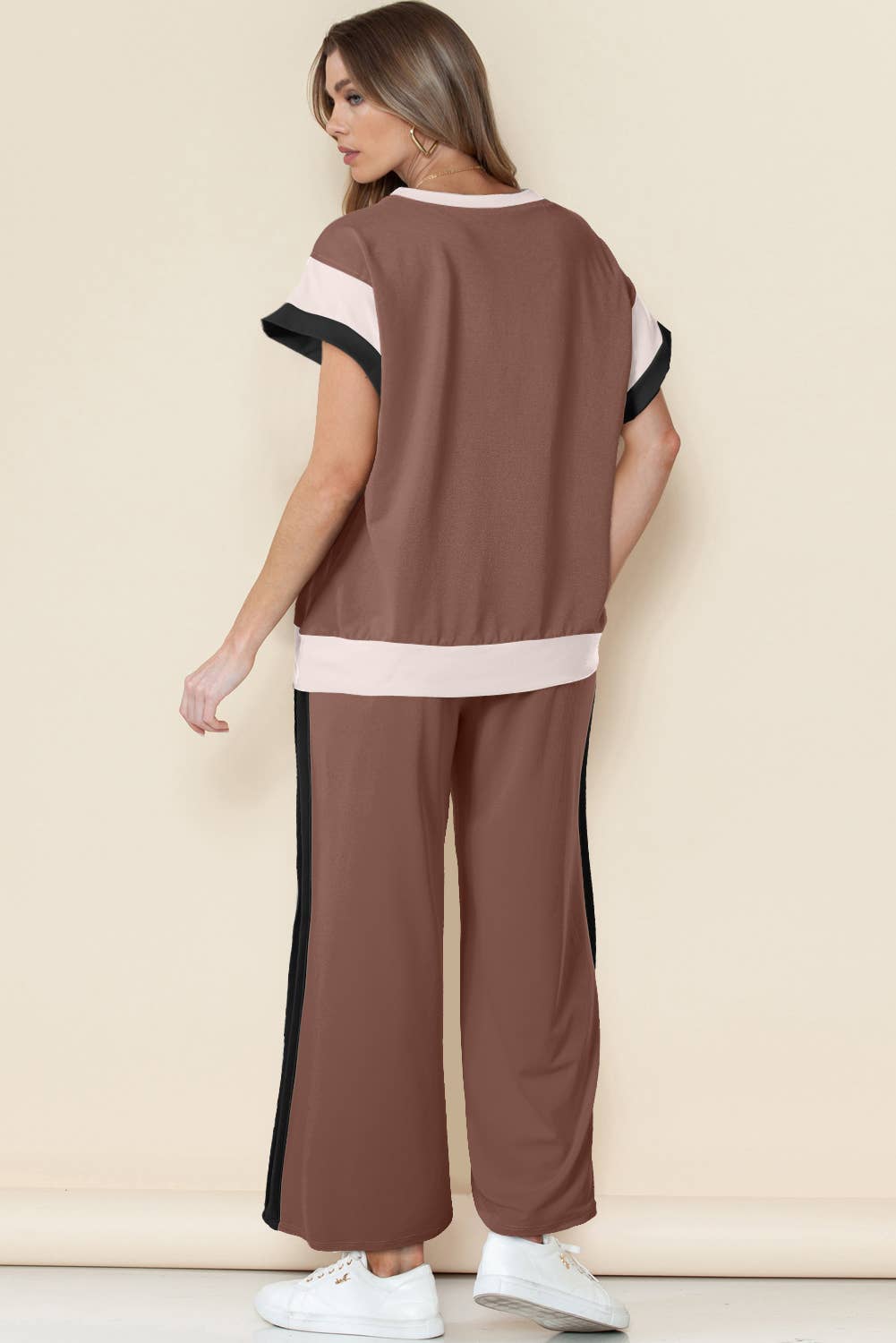 Color Block Casual Set
