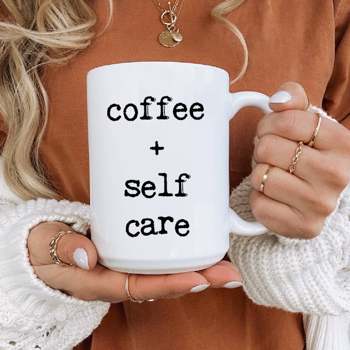 Coffee and self care mug, coffee mug, coffee gift