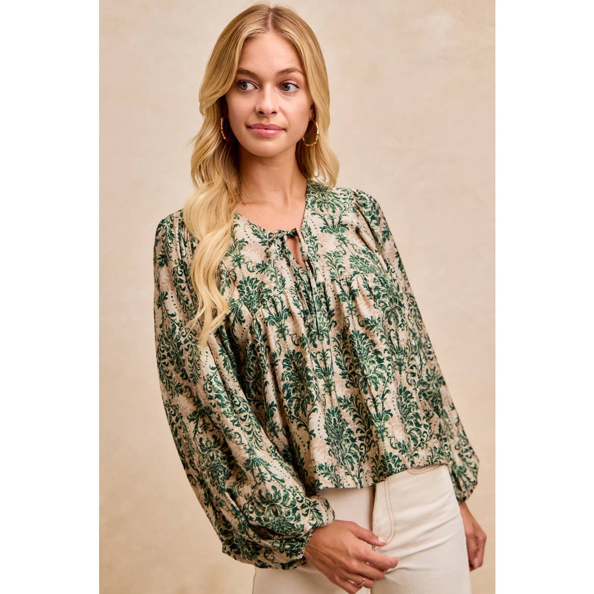 Woven Tied Top