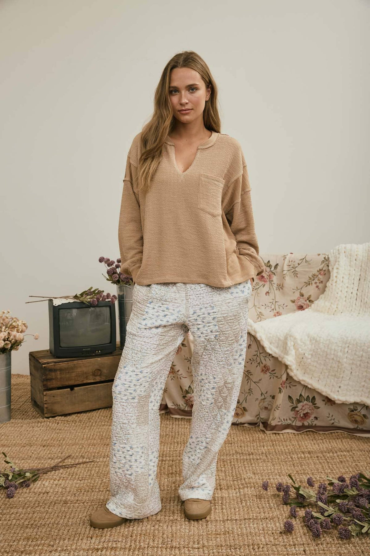 Raw Ribbed Top