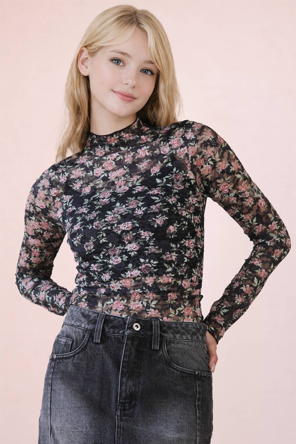 Sheer Fitted Top