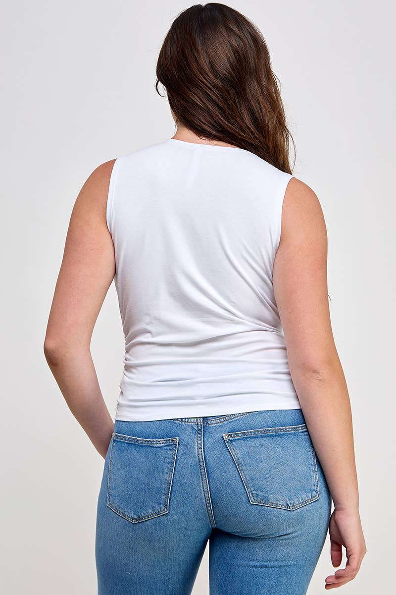 Sleeveless V-Neck Top