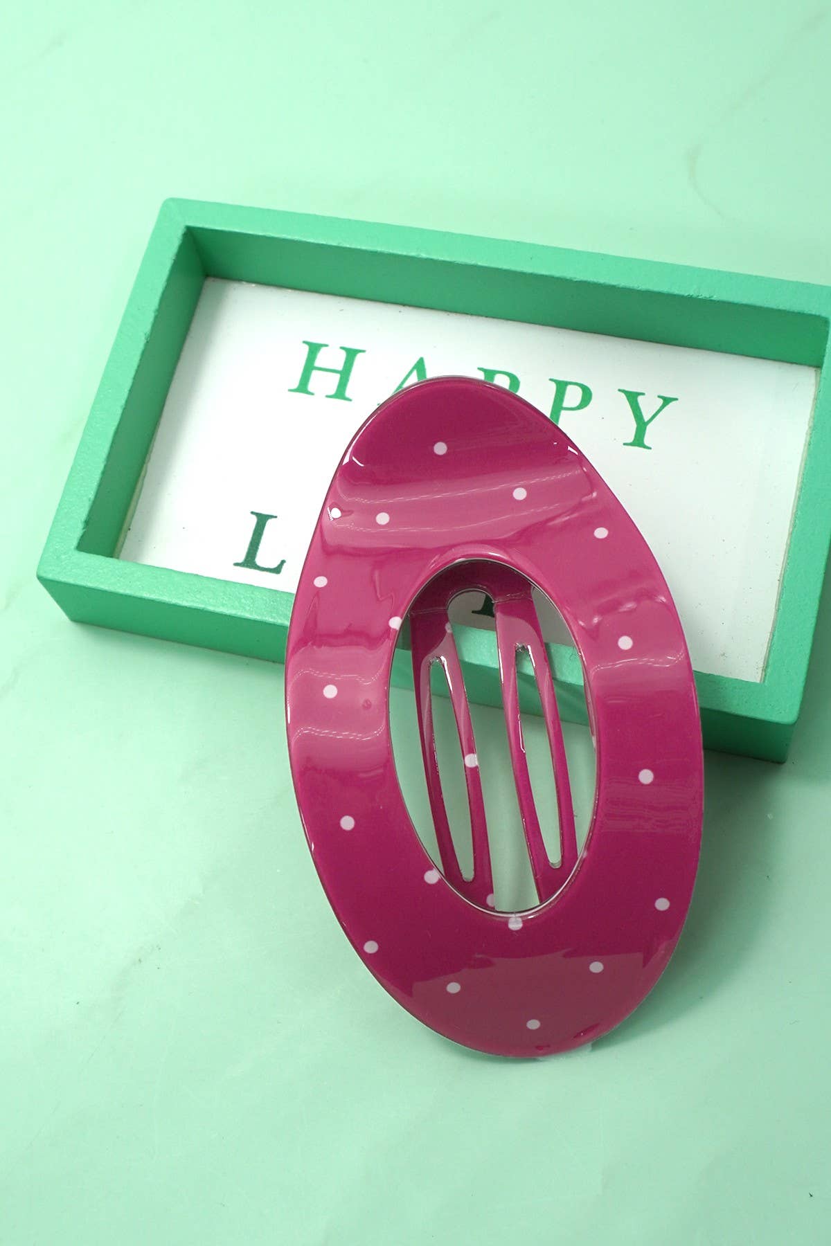 Polka Dot Claw Clip