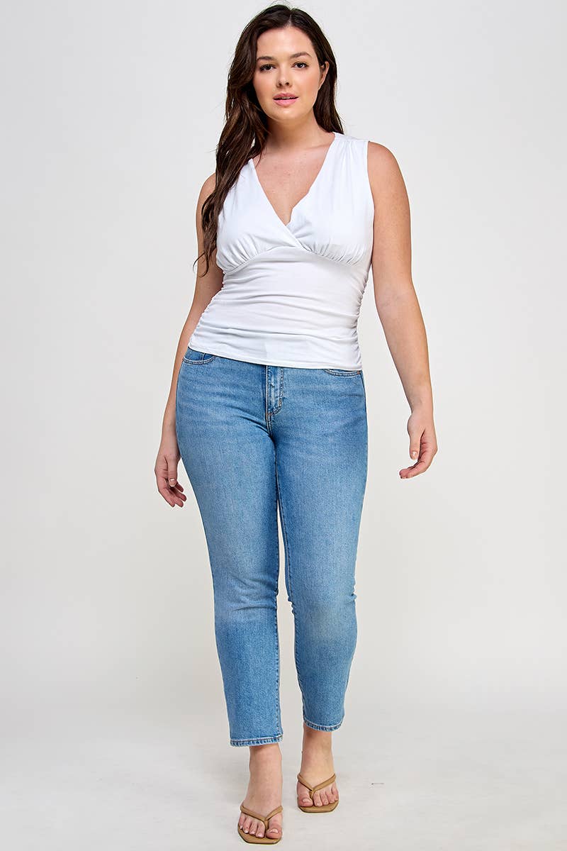 Sleeveless V-Neck Top