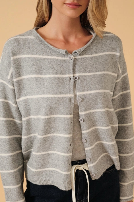 Rolled Neck Cardigan