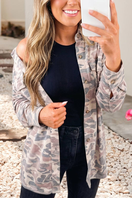 Neutral Camo Layering Shirt