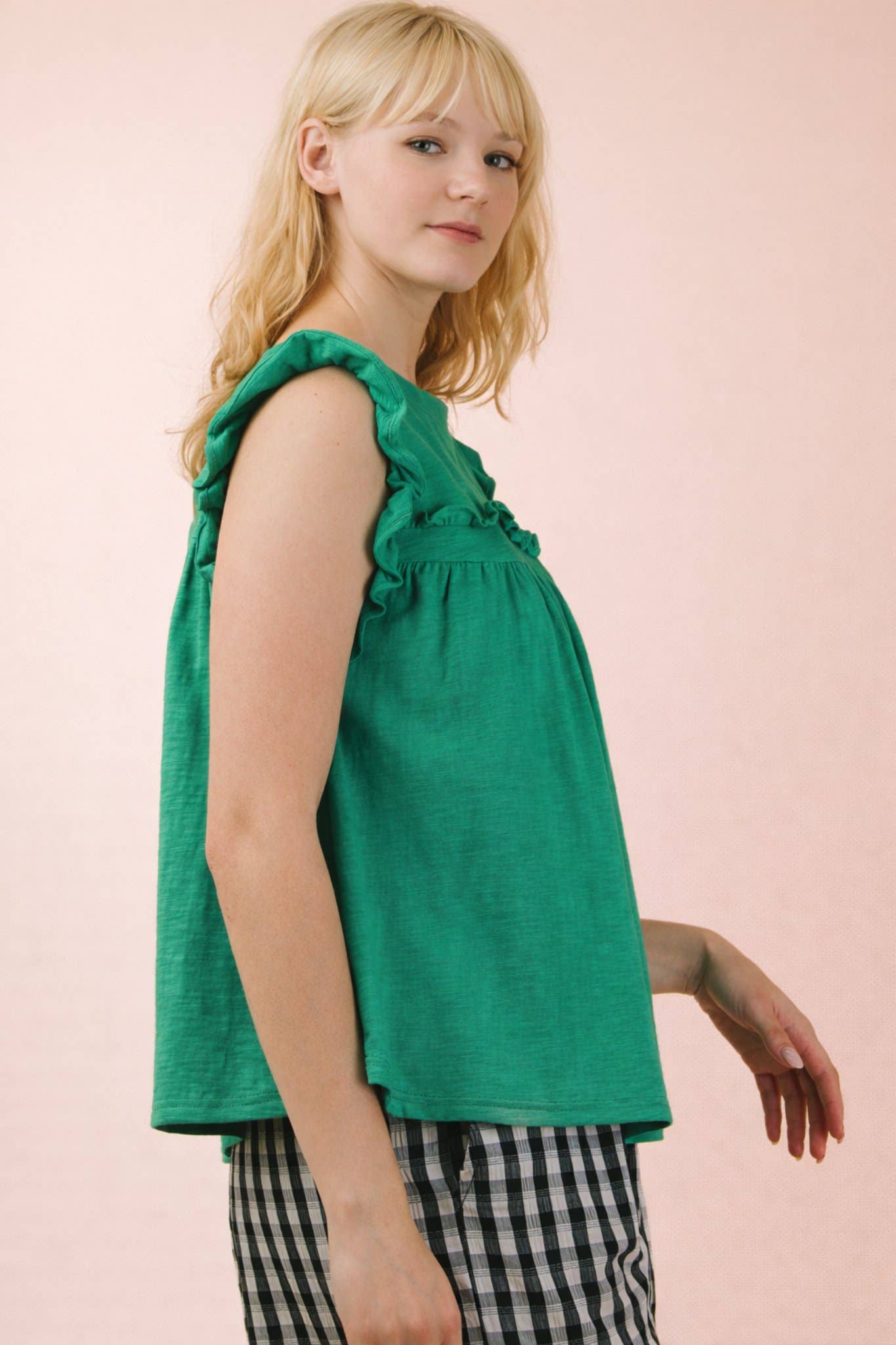 Ruffle Detail Top