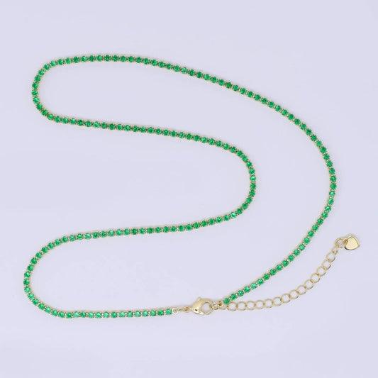Solid Color Tennis Chain