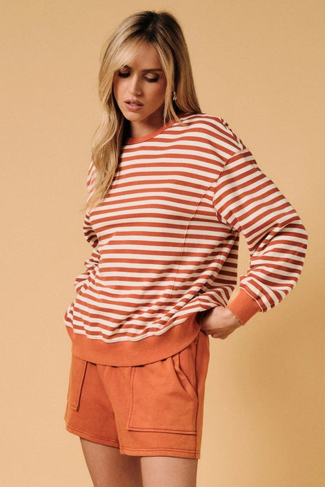 French Terry Crew Neck & Short Set