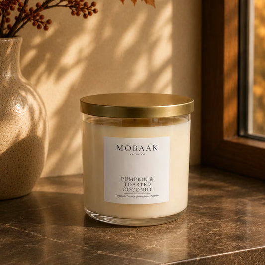 Pumpkin & Toasted Coconut Soy Candle - Mobaak