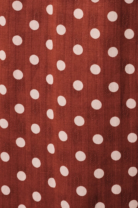 Polka Dot Shift Midi Dress