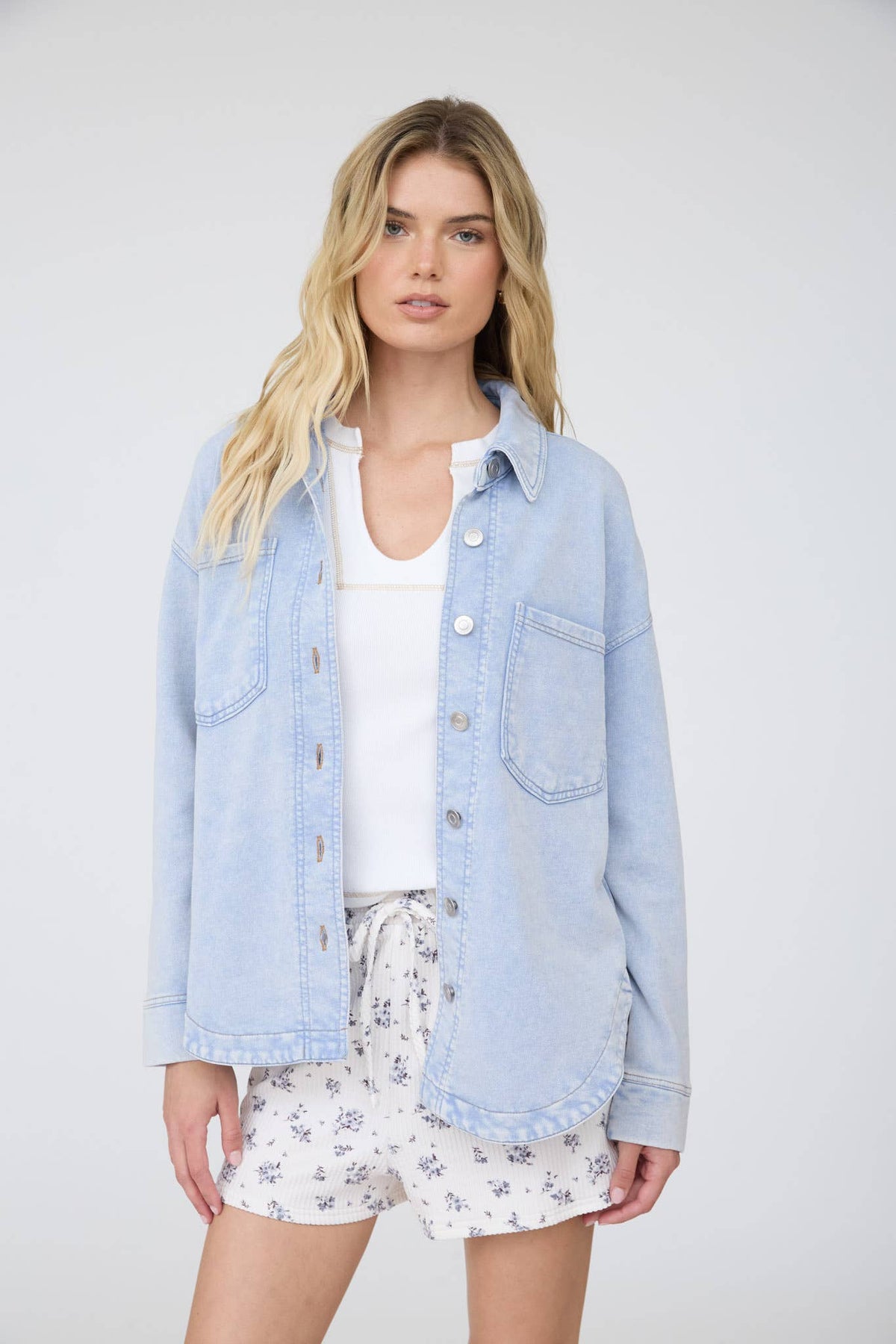 Acid Washed Button Down