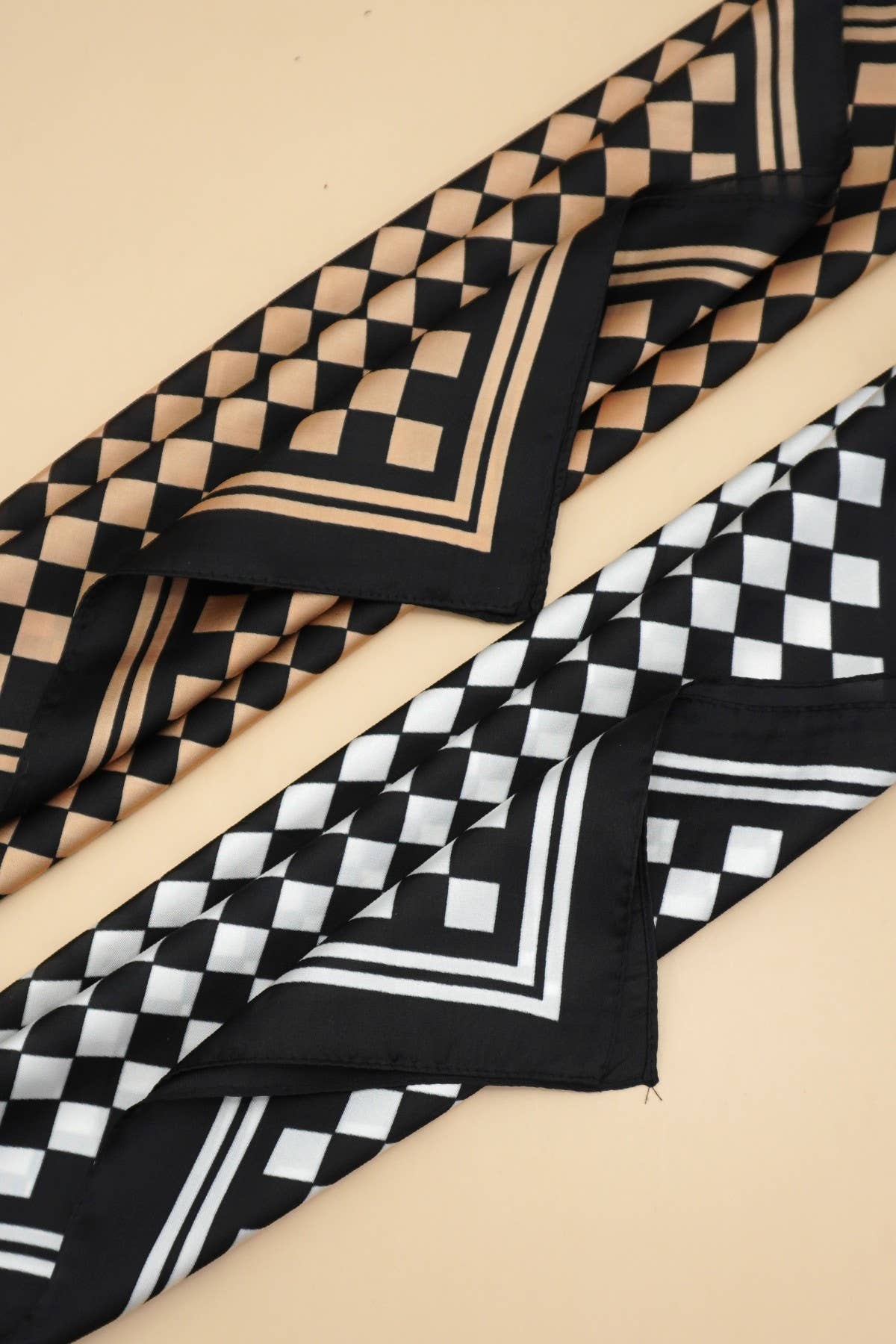 Checker Print Scarf