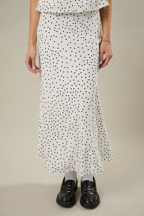 Polka Dot Maxi Skirt