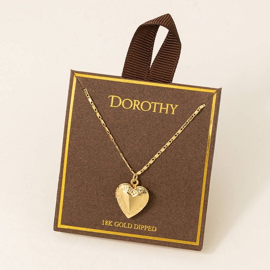 Locket Heart Pendant Necklace
