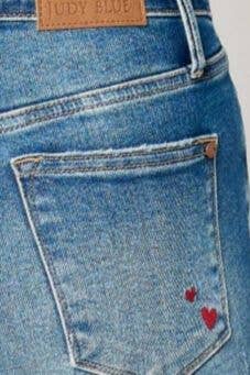 Judy Blue Queen Of Hearts Boyfriend Jeans
