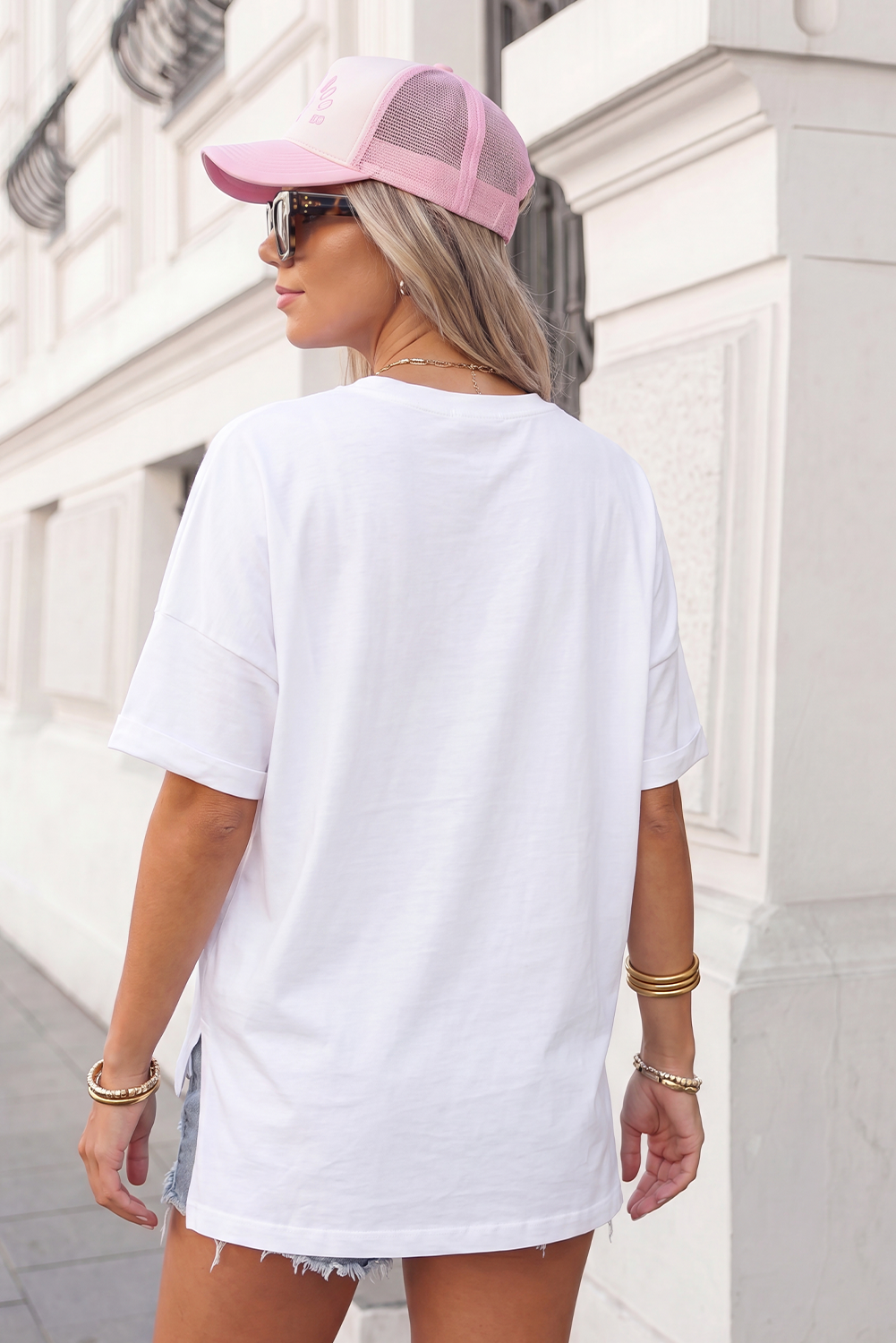 Loose Half Sleeve T Shirt