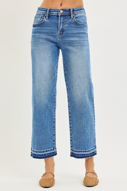 Risen Slouchy Cropped Boyfriend Jeans