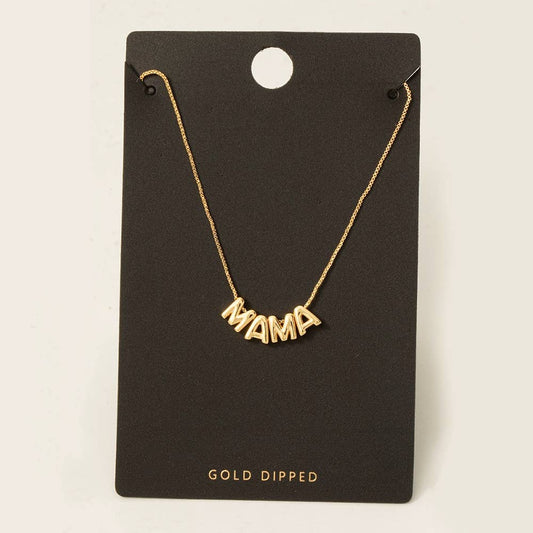 Mama Letters Chain Necklace