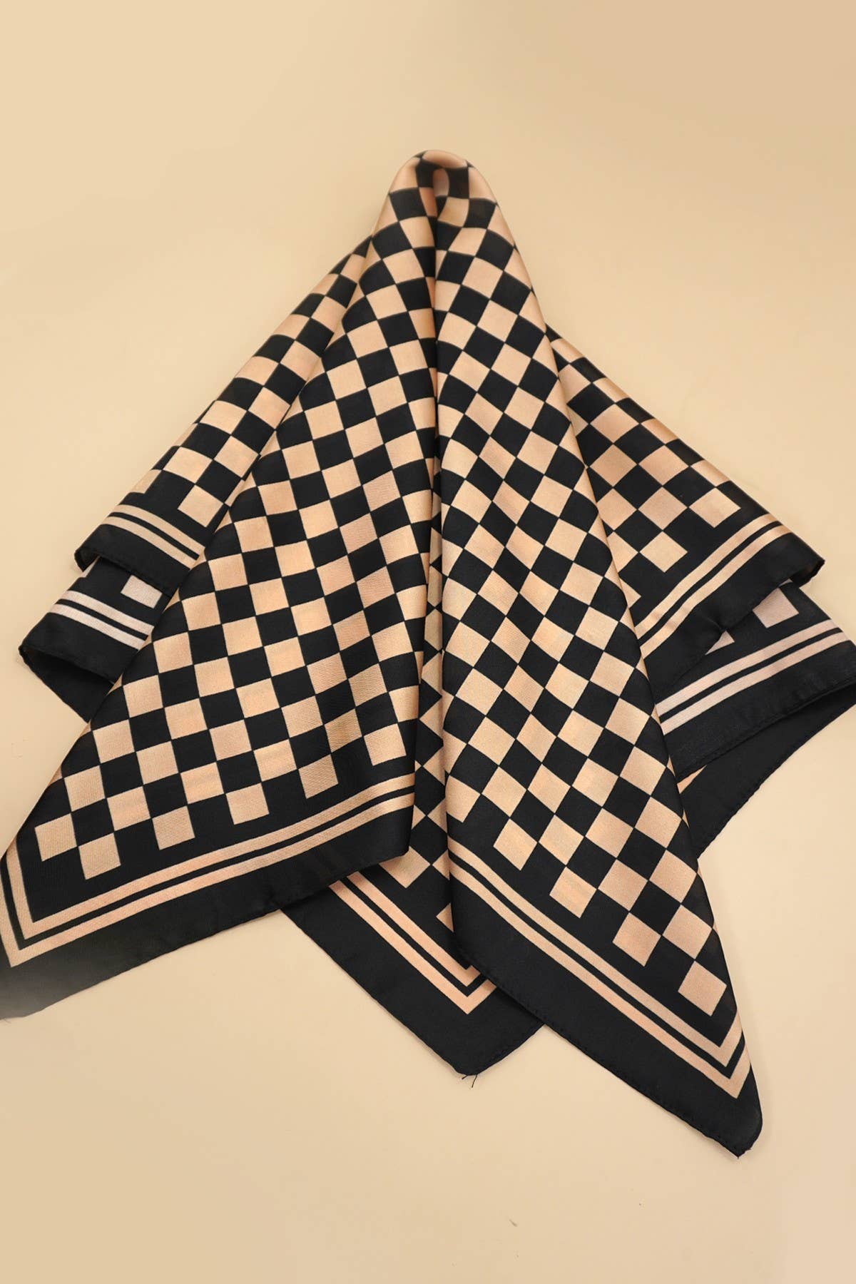 Checker Print Scarf
