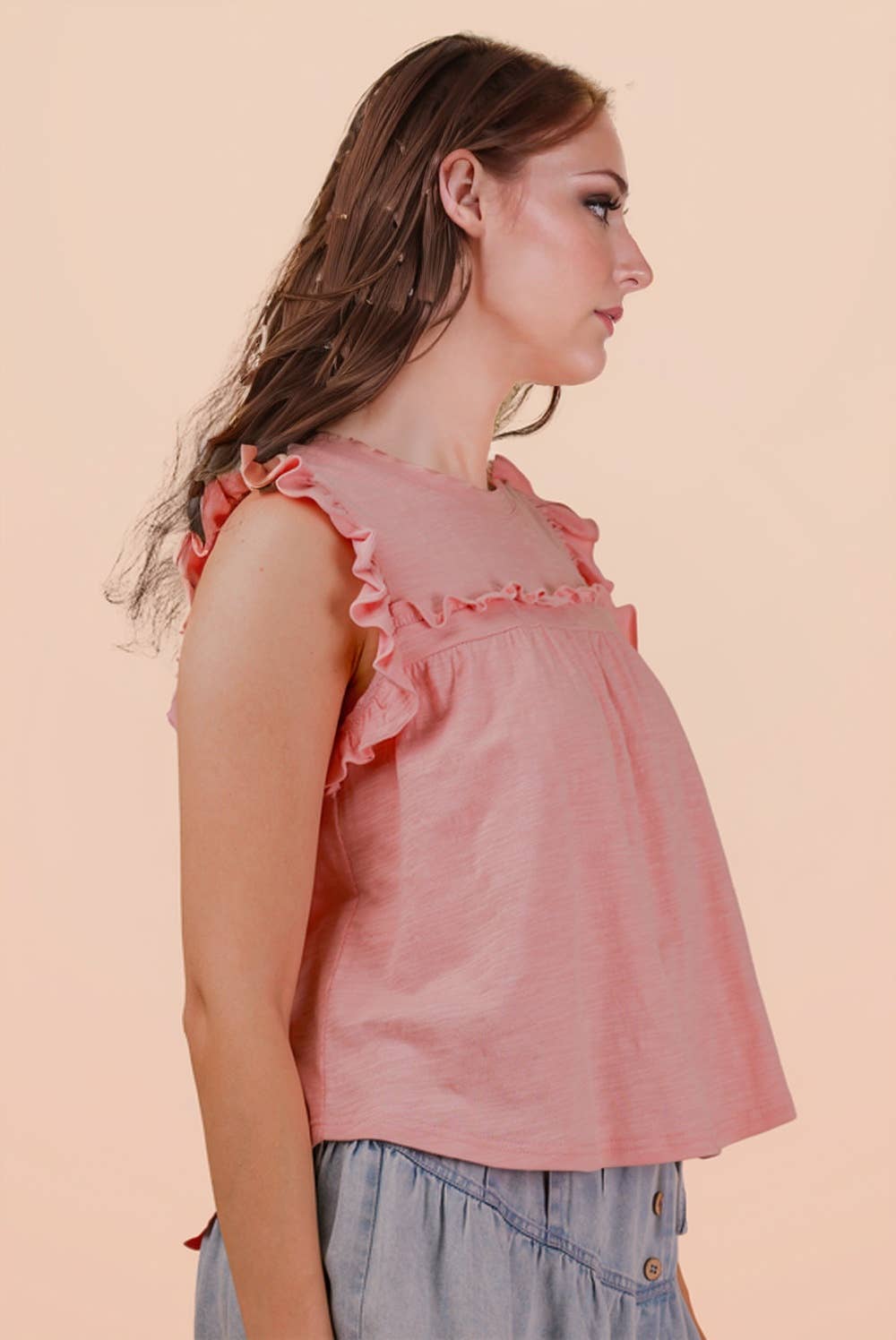 Ruffle Detail Top