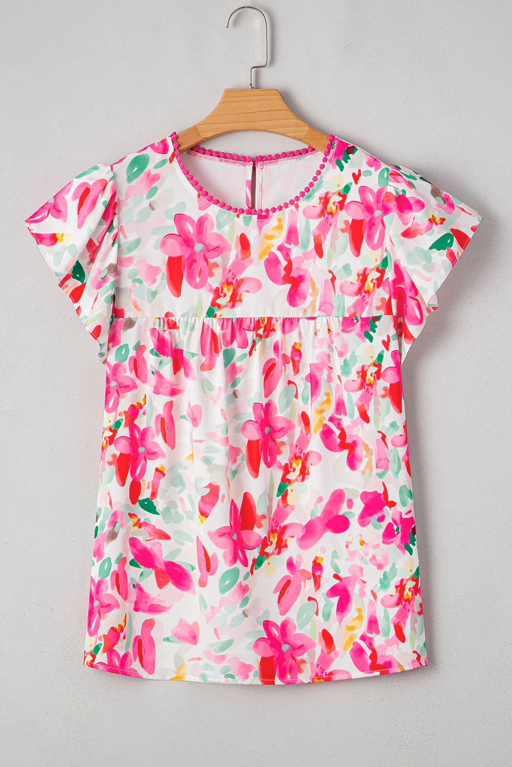 Floral Flutter Blouse