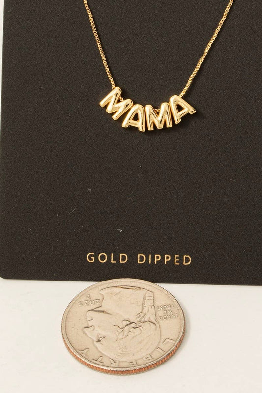 Mama Letters Chain Necklace
