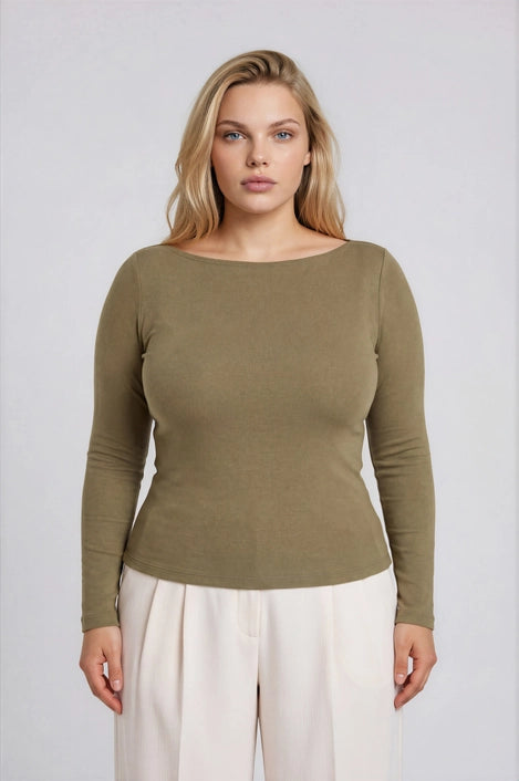 Boat Neck Solid