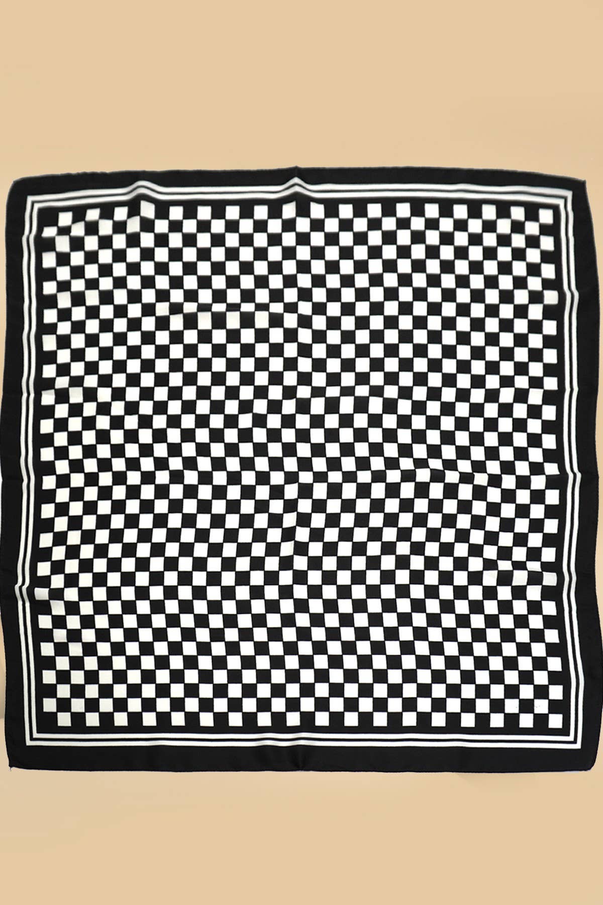 Checker Print Scarf