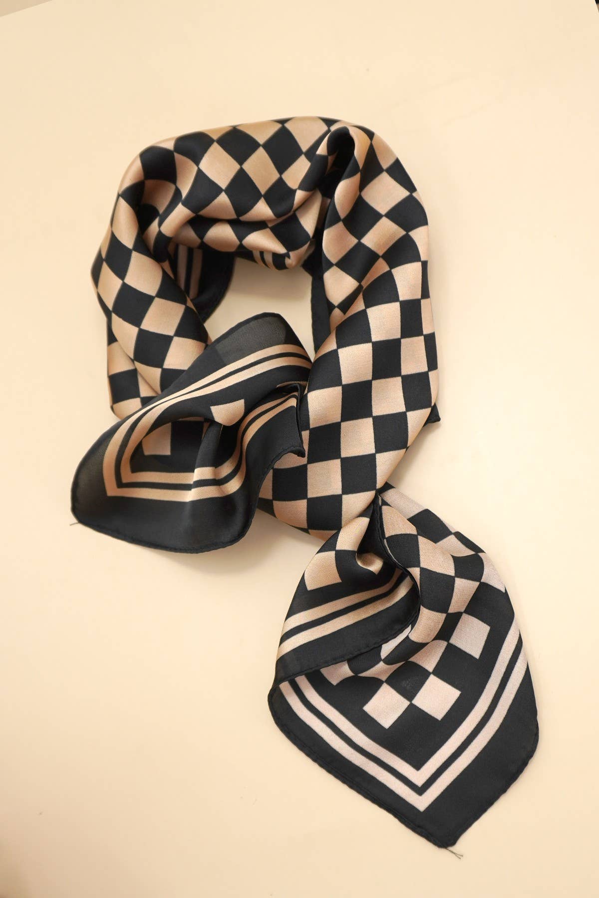 Checker Print Scarf