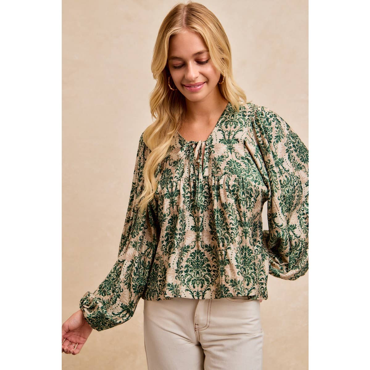 Woven Tied Top