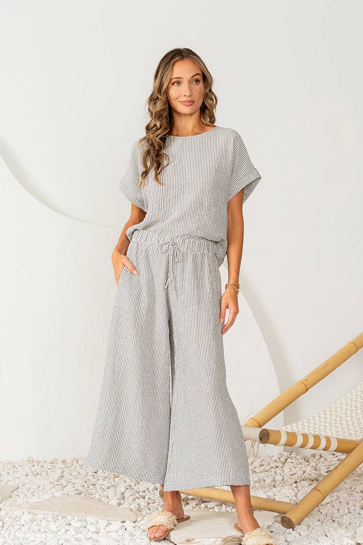 Elevated Striped Set